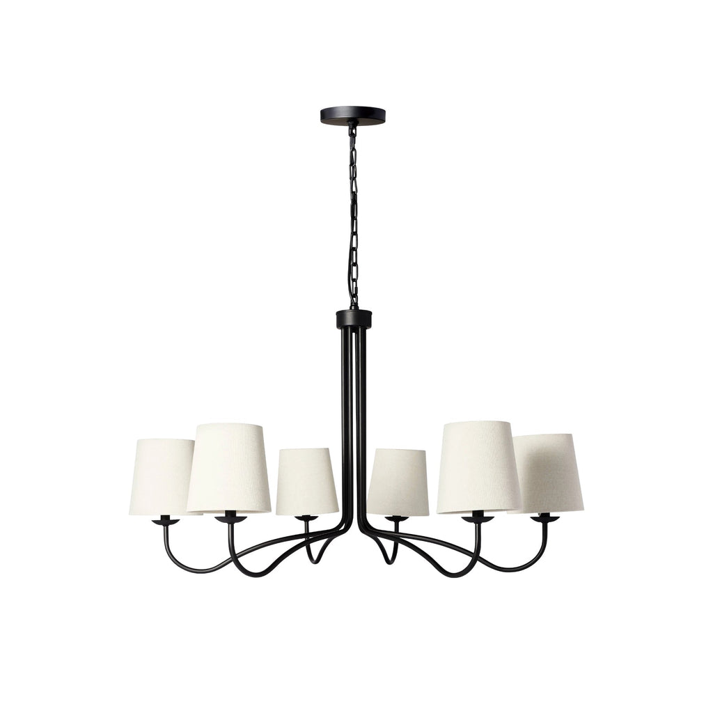 Kvennuvyn Chandelier en Métal et Tissu Moderne Minimaliste - Neutralighting