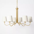 Kvennuvyn Chandelier en Métal et Tissu Moderne Minimaliste - Neutralighting