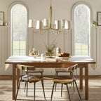 Kvennuvyn Chandelier en Métal et Tissu Moderne Minimaliste - Neutralighting