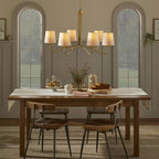 Kvennuvyn Chandelier en Métal et Tissu Moderne Minimaliste - Neutralighting