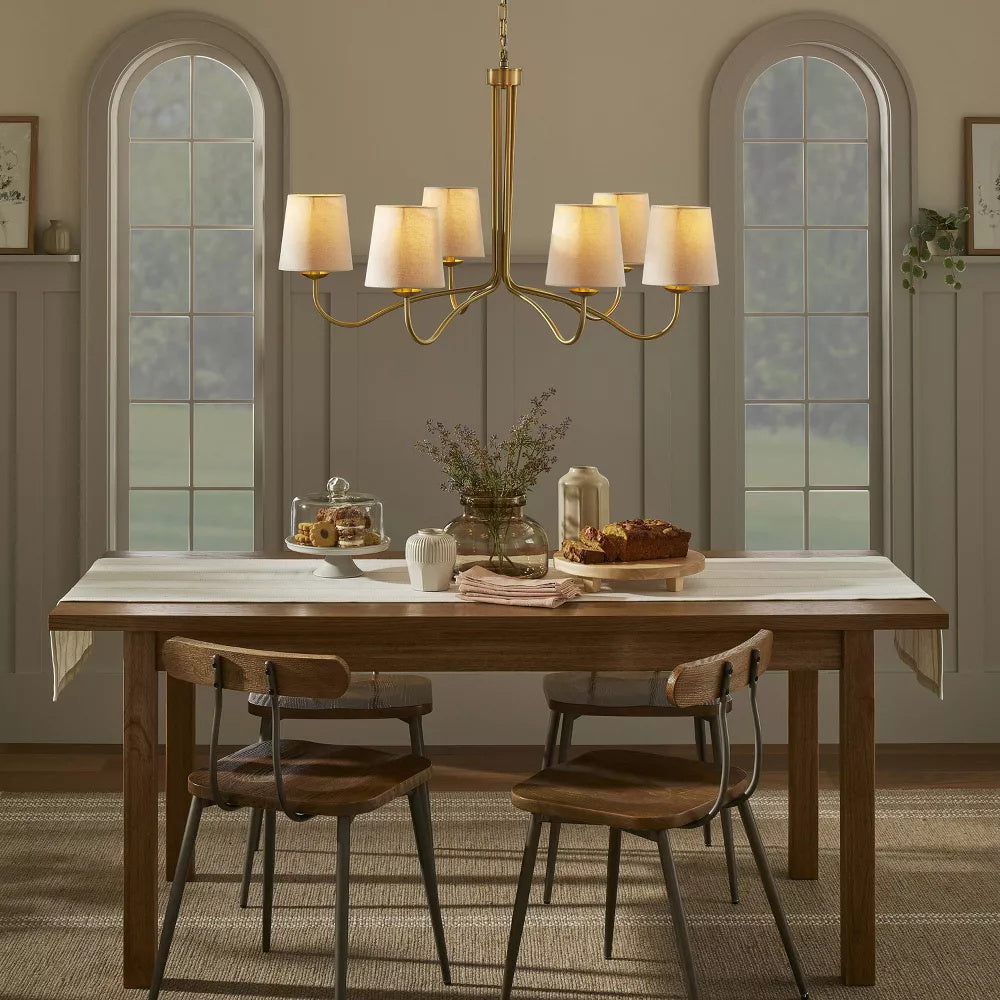 Kvennuvyn Chandelier en Métal et Tissu Moderne Minimaliste - Neutralighting