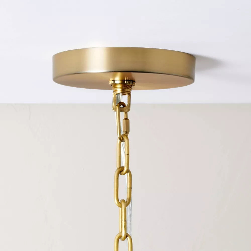 Kvennuvyn Chandelier en Métal et Tissu Moderne Minimaliste - Neutralighting