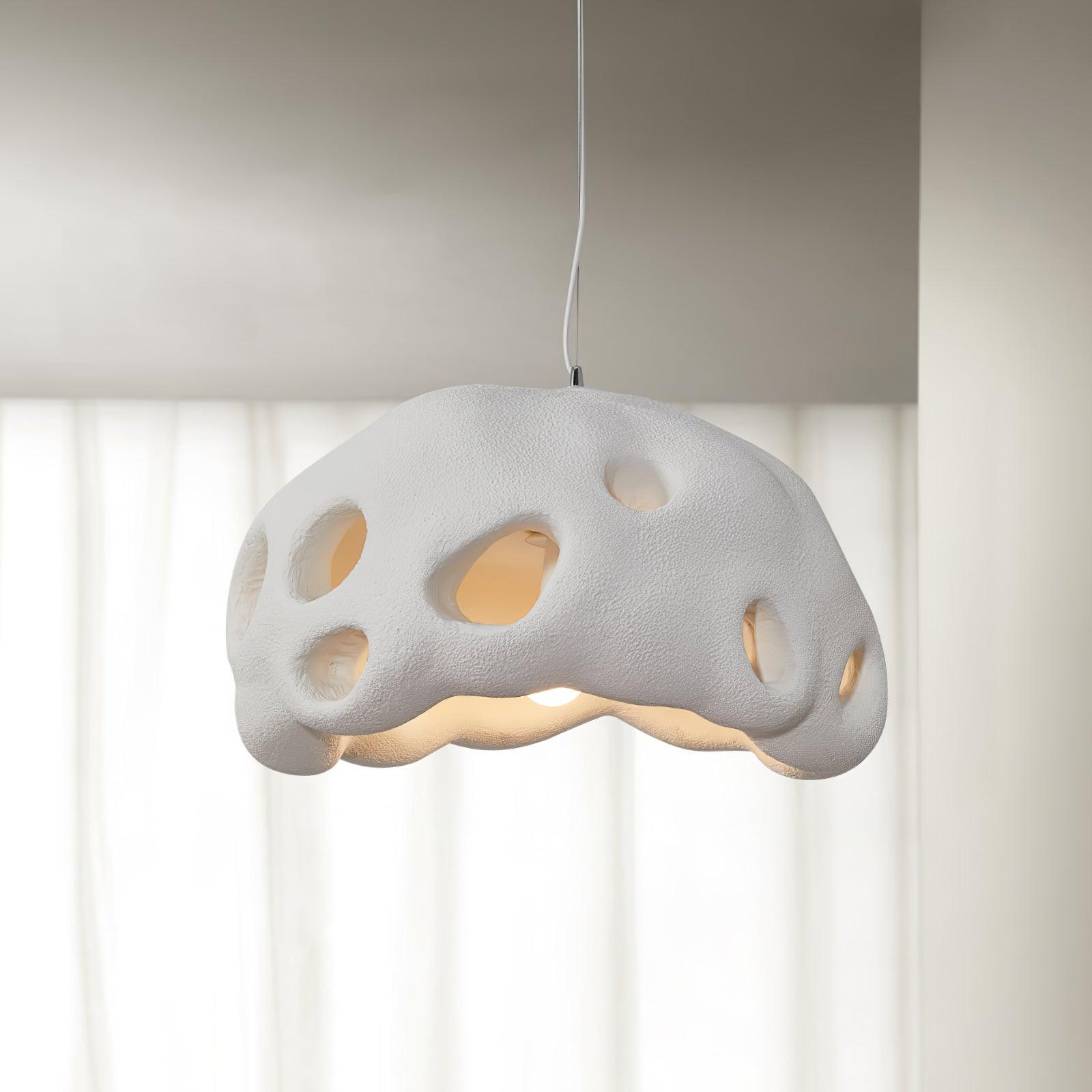 Lustra Suspension Résine Blanche pour Salon - Neutralighting