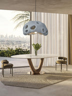 Lustra Suspension Résine Blanche pour Salon - Neutralighting