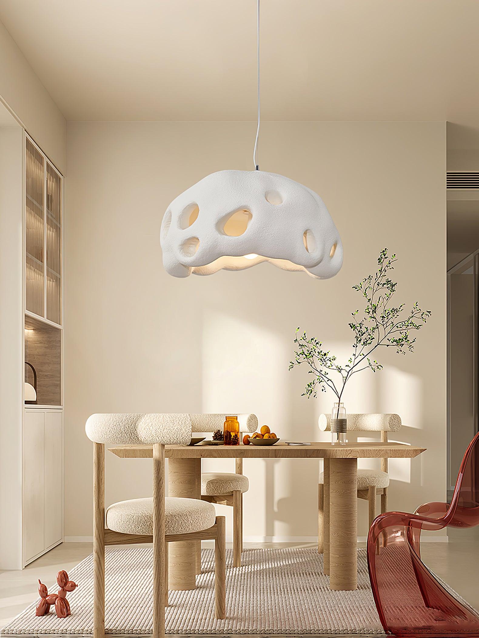 Lustra Suspension Résine Blanche pour Salon - Neutralighting