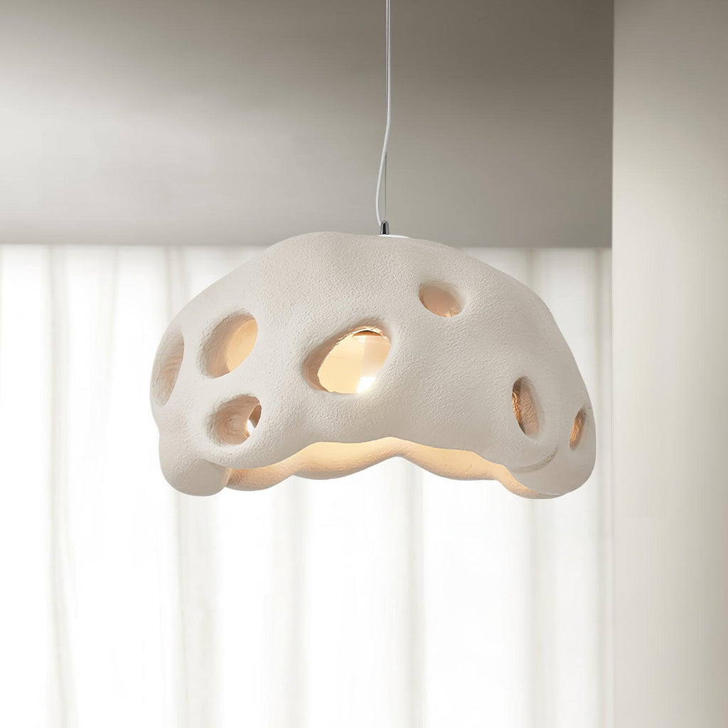 Lustra Suspension Résine Blanche pour Salon - Neutralighting