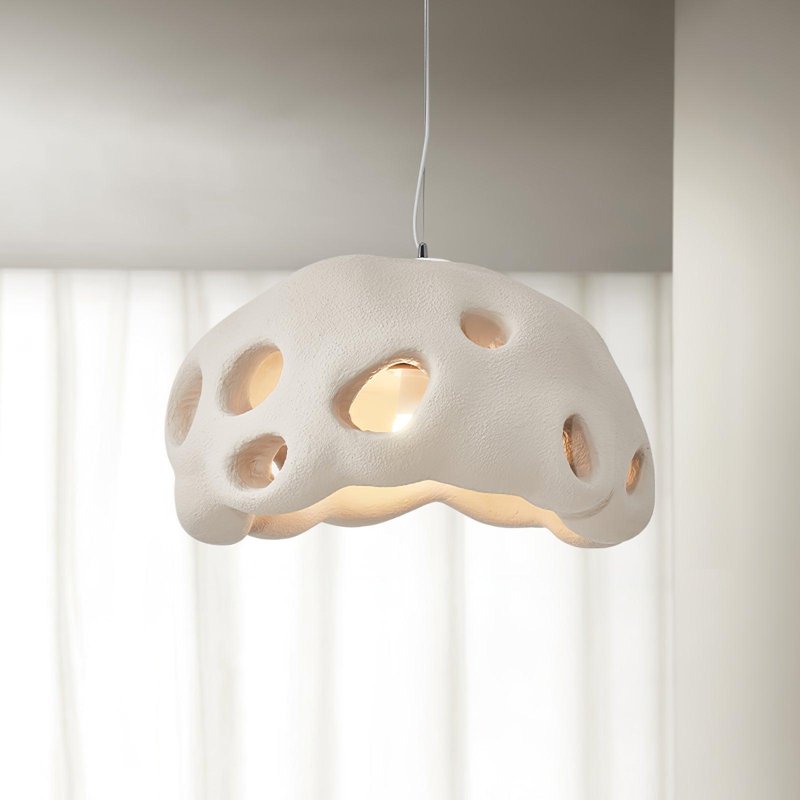 Lustra Suspension Résine Blanche pour Salon - Neutralighting