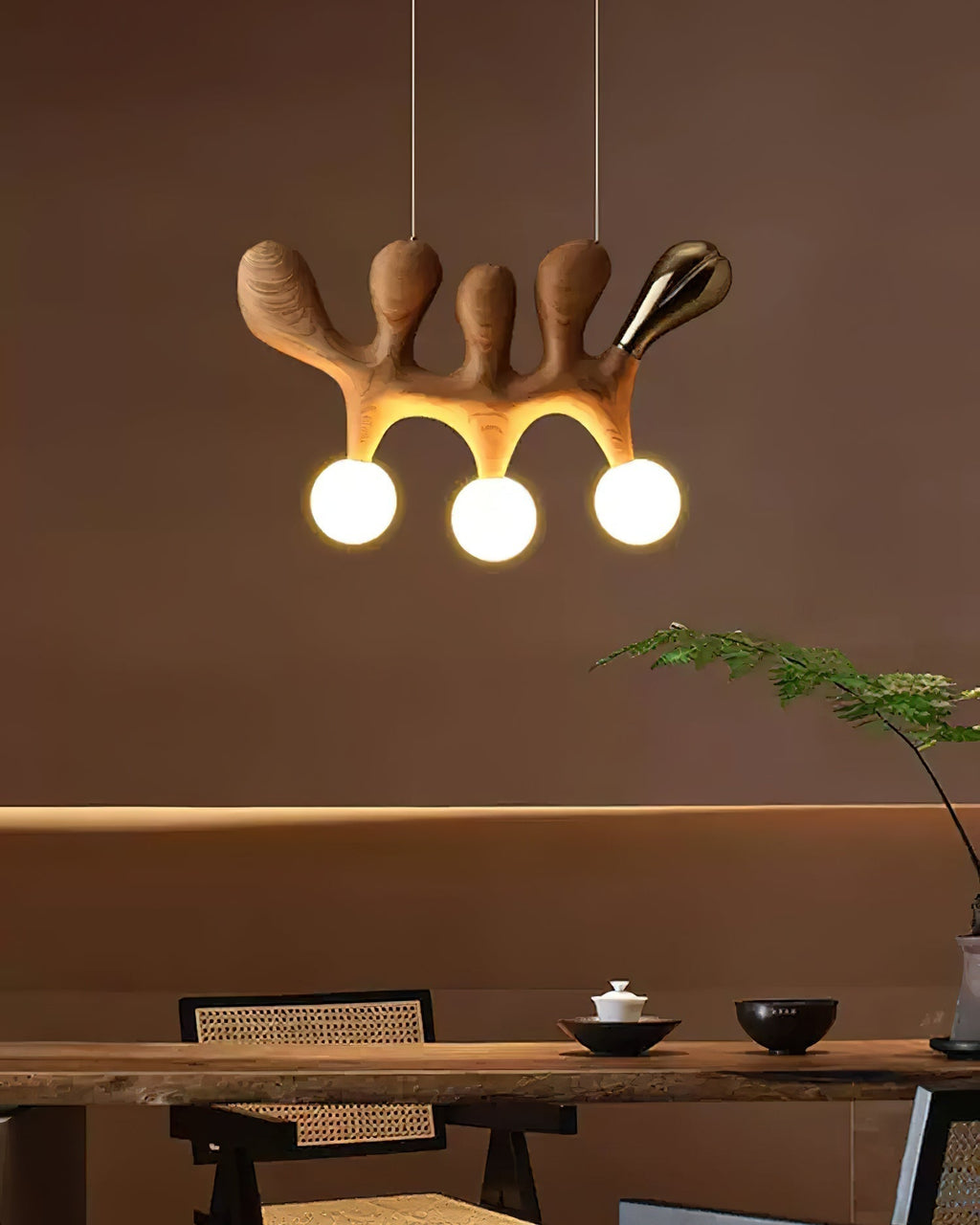 Sprout Suspension Contemporaine en Bois - Neutralighting