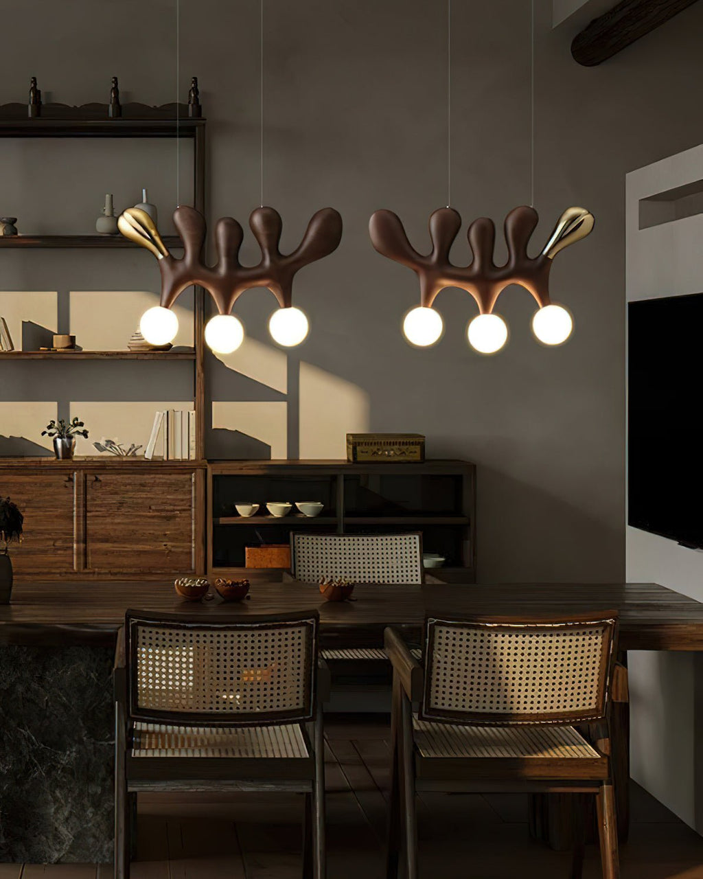 Sprout Suspension Contemporaine en Bois - Neutralighting