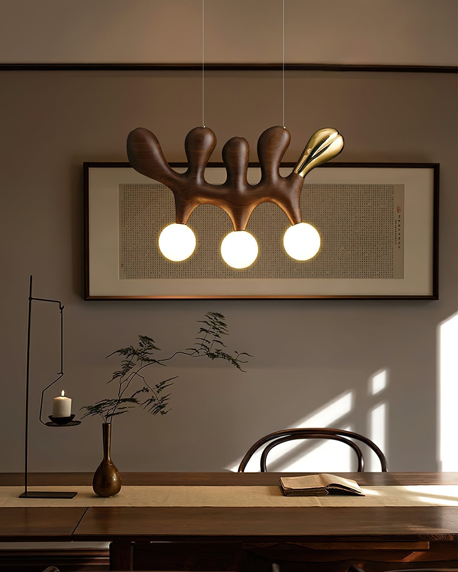 Sprout Suspension Contemporaine en Bois - Neutralighting