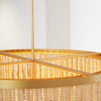Odette Lustre en Bois et Perles de Noix de Coco - Neutralighting