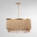 Odette Lustre en Bois et Perles de Noix de Coco - Neutralighting
