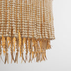 Odette Lustre en Bois et Perles de Noix de Coco - Neutralighting
