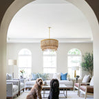 Odette Lustre en Bois et Perles de Noix de Coco - Neutralighting