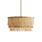 Odette Lustre en Bois et Perles de Noix de Coco - Neutralighting
