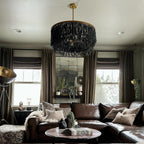Odette Lustre en Bois et Perles de Noix de Coco - Neutralighting