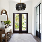 Odette Lustre en Bois et Perles de Noix de Coco - Neutralighting