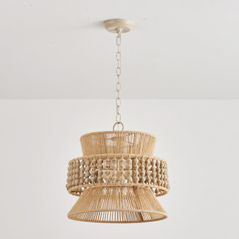 Kvennuvyi Lampe à Suspension En Métal Brun Naturel Antigua - Neutralighting