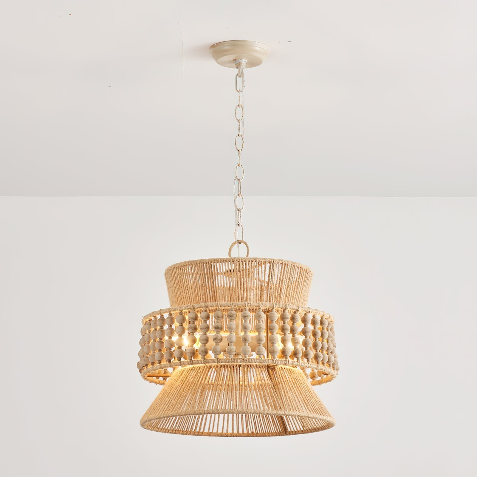 Kvennuvyi Lampe à Suspension En Métal Brun Naturel Antigua - Neutralighting
