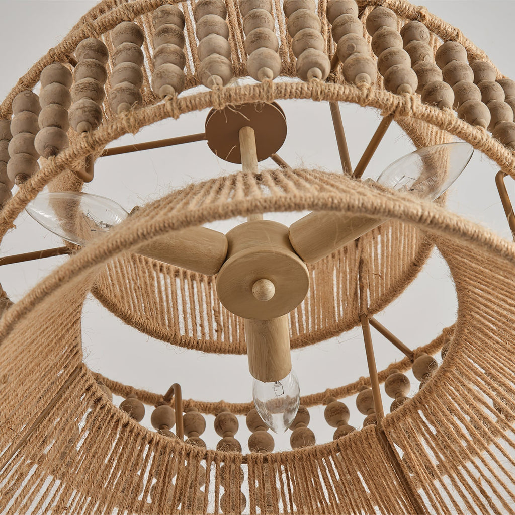 Kvennuvyi Lampe à Suspension En Métal Brun Naturel Antigua - Neutralighting