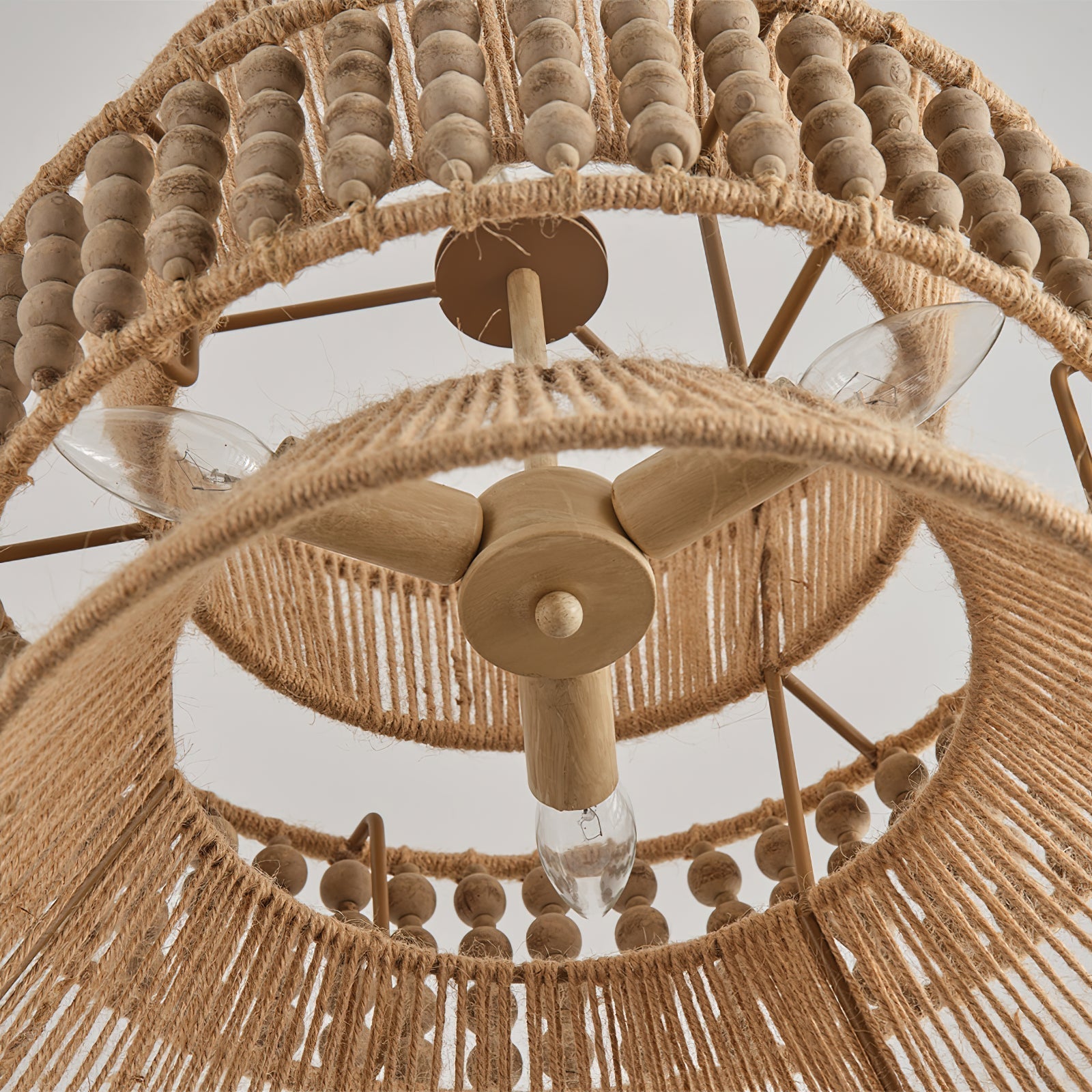 Kvennuvyi Lampe à Suspension En Métal Brun Naturel Antigua - Neutralighting