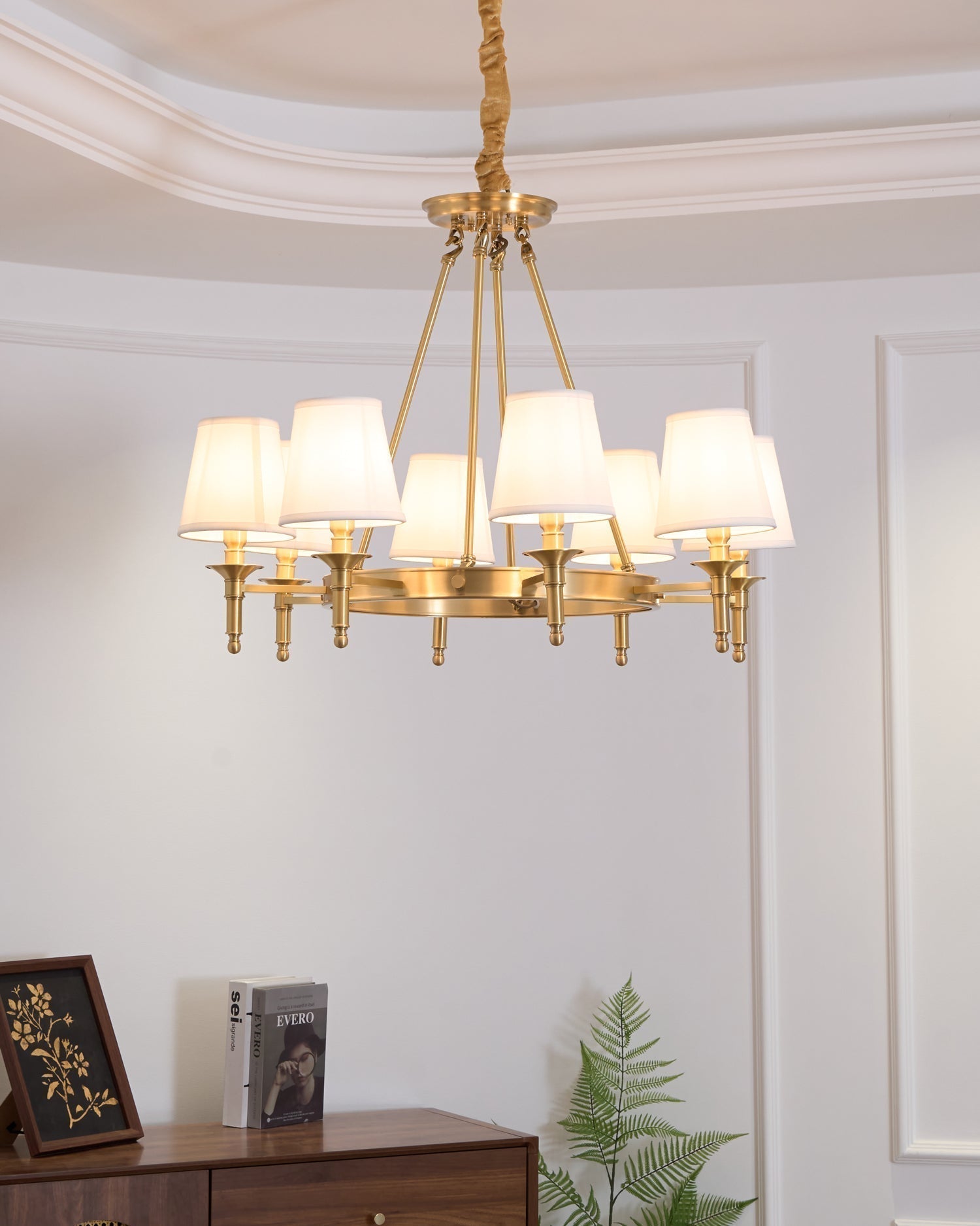 Lustra Chandelier Laiton Lin Moderne - Neutralighting
