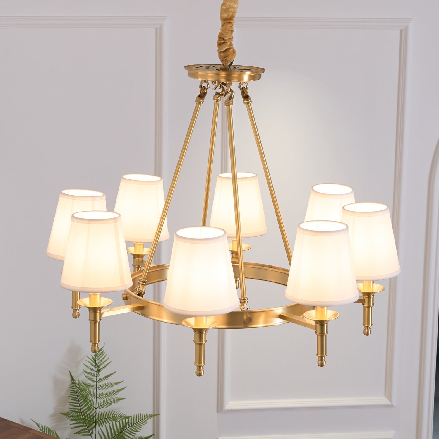 Lustra Chandelier Laiton Lin Moderne - Neutralighting