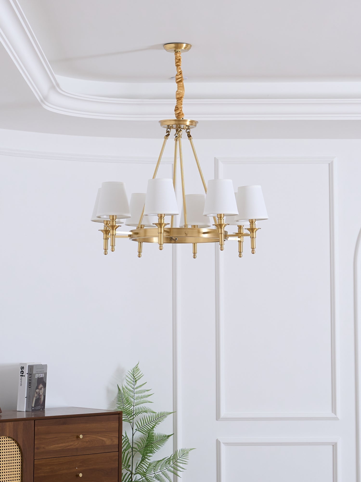 Lustra Chandelier Laiton Lin Moderne - Neutralighting