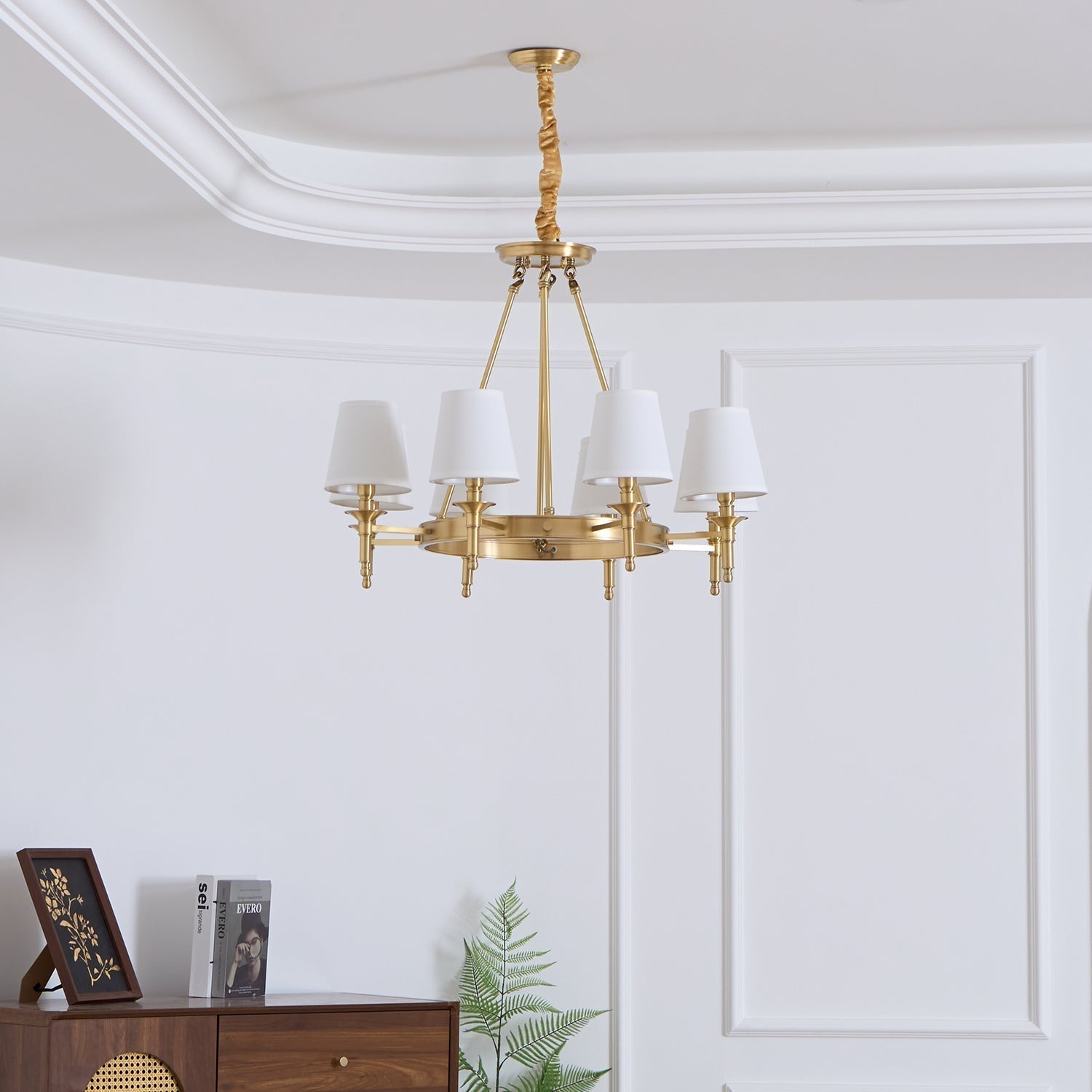 Lustra Chandelier Laiton Lin Moderne - Neutralighting