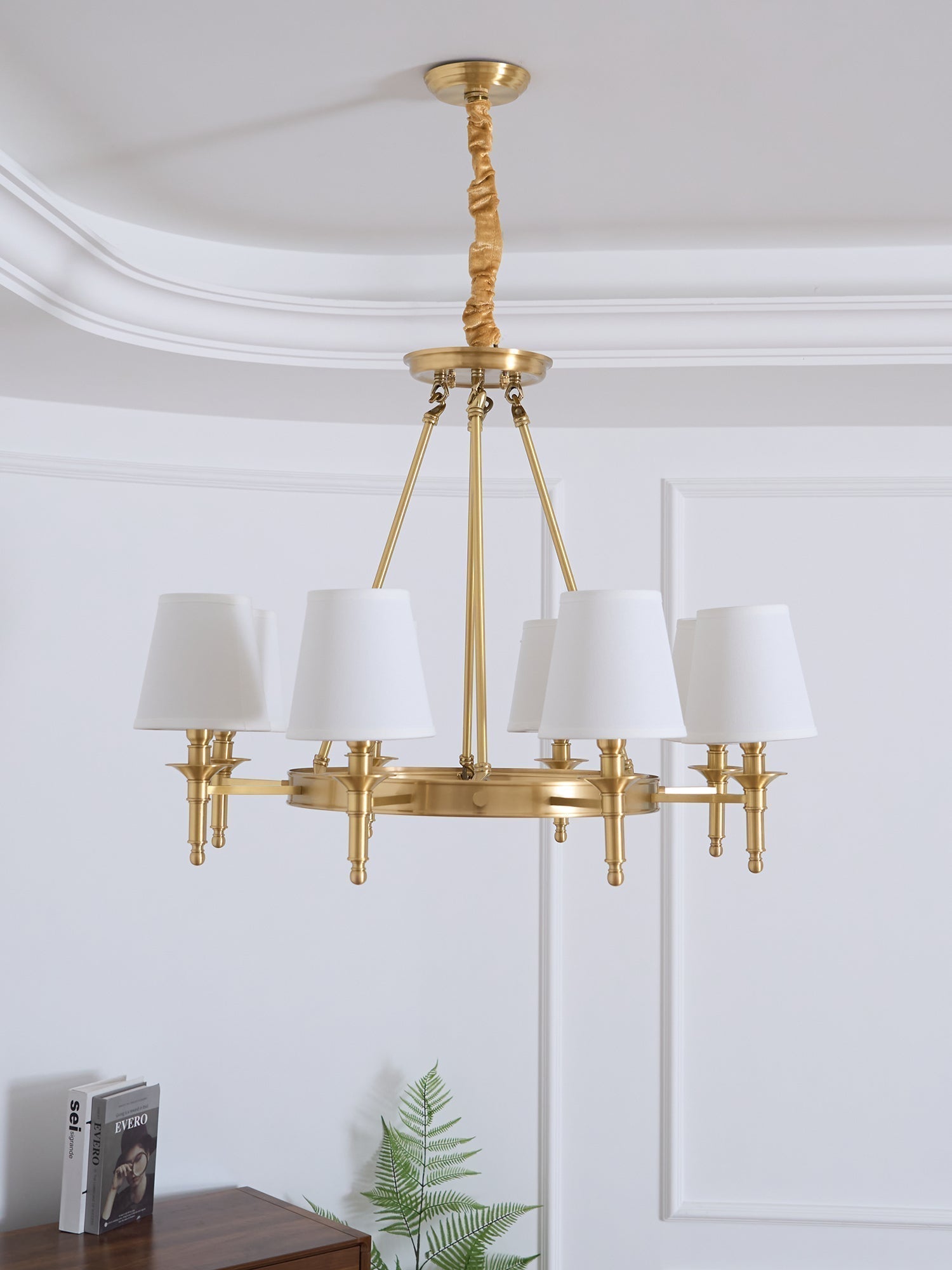 Lustra Chandelier Laiton Lin Moderne - Neutralighting