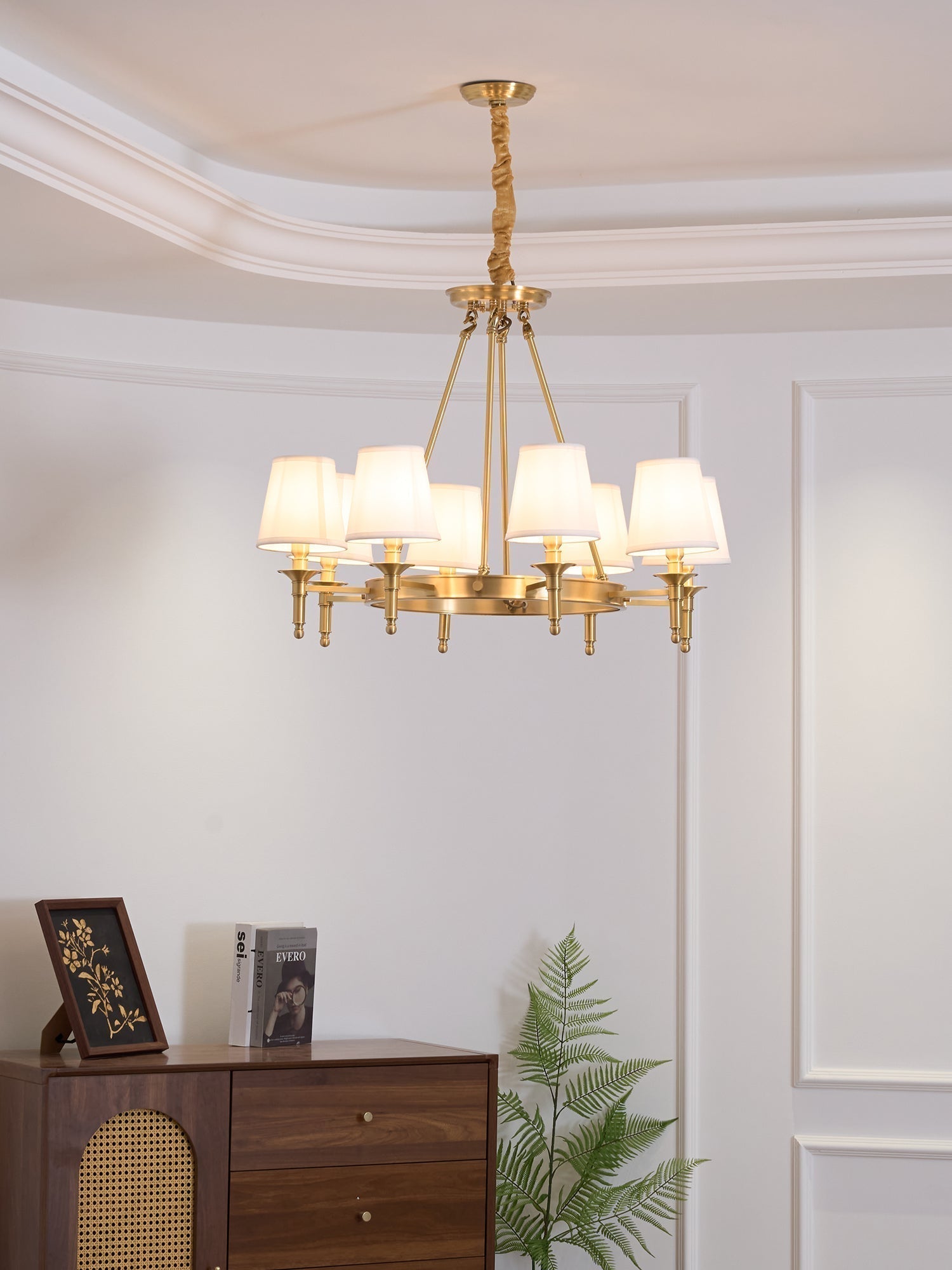 Lustra Chandelier Laiton Lin Moderne - Neutralighting