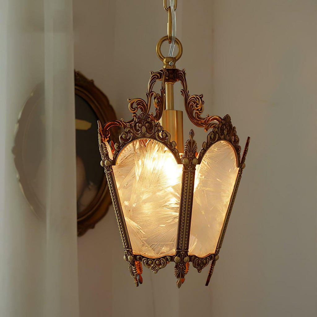 Lustra Lampe Pendante Laiton Empire Antique Élégante - Neutralighting