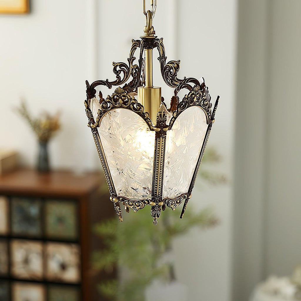 Lustra Lampe Pendante Laiton Empire Antique Élégante - Neutralighting