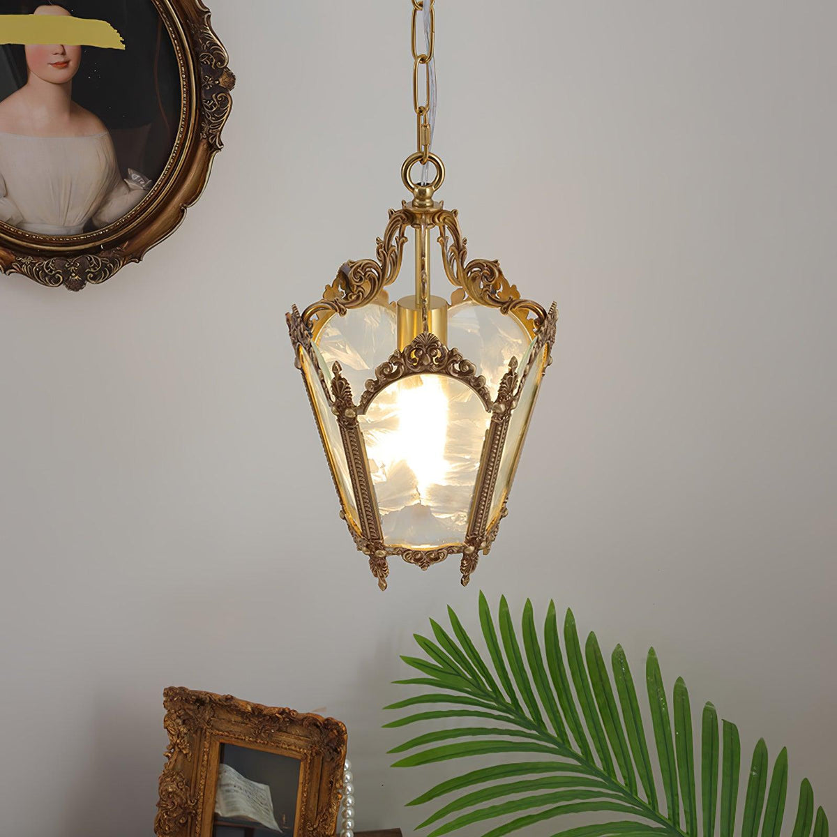 Lustra Lampe Pendante Laiton Empire Antique Élégante - Neutralighting