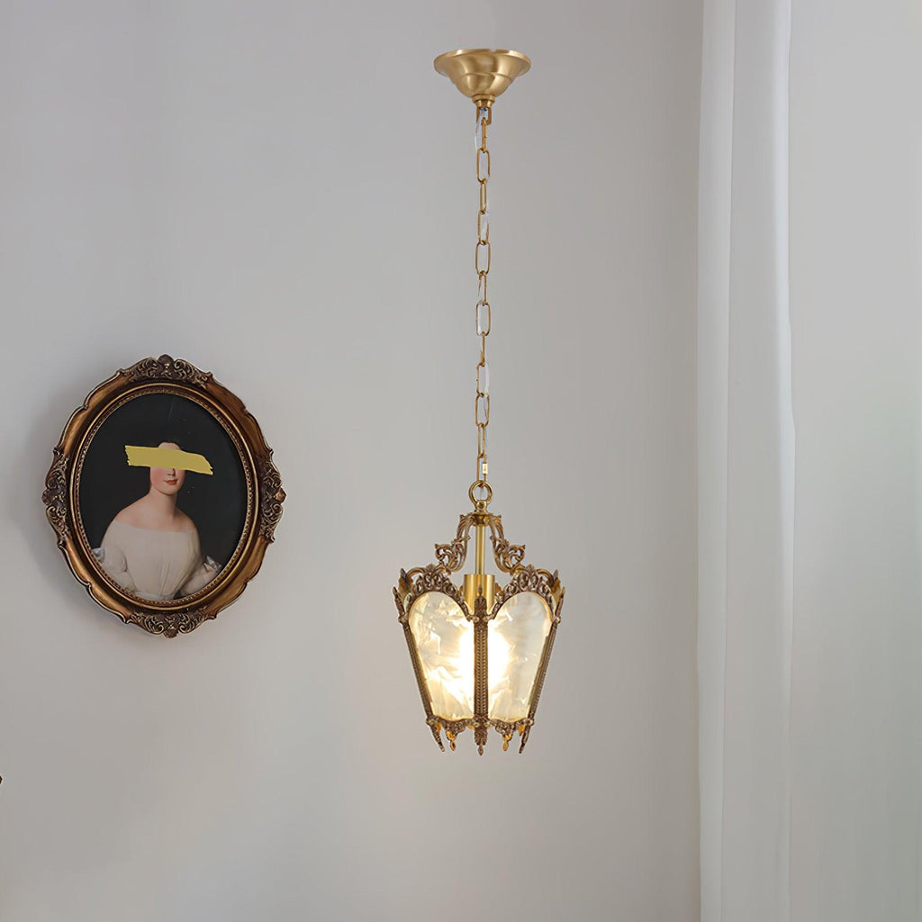 Lustra Lampe Pendante Laiton Empire Antique Élégante - Neutralighting