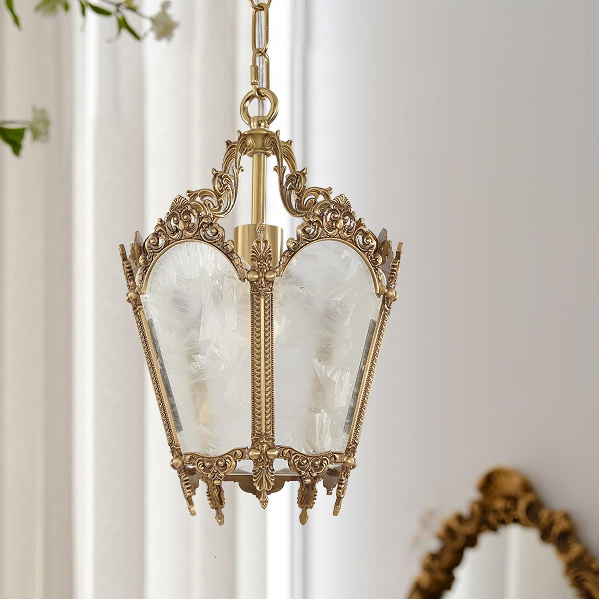 Lustra Lampe Pendante Laiton Empire Antique Élégante - Neutralighting