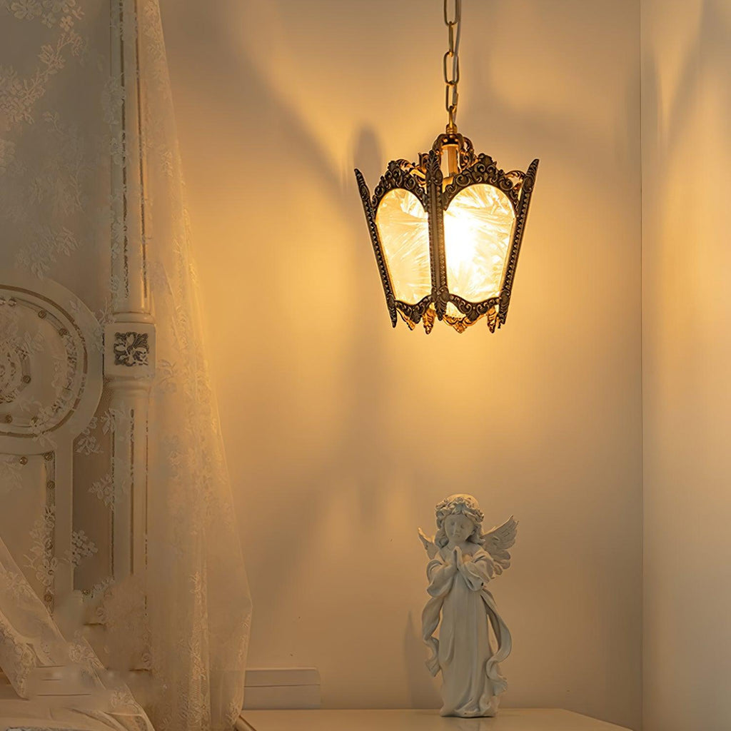 Lustra Lampe Pendante Laiton Empire Antique Élégante - Neutralighting