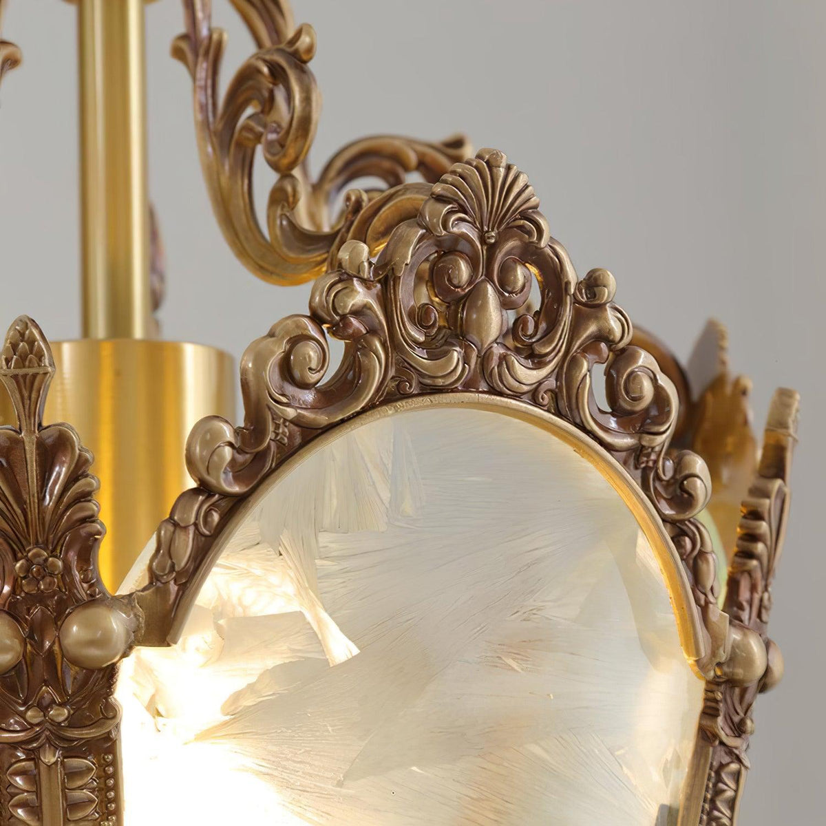 Lustra Lampe Pendante Laiton Empire Antique Élégante - Neutralighting