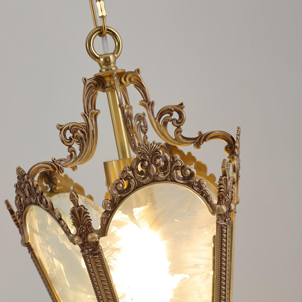 Lustra Lampe Pendante Laiton Empire Antique Élégante - Neutralighting
