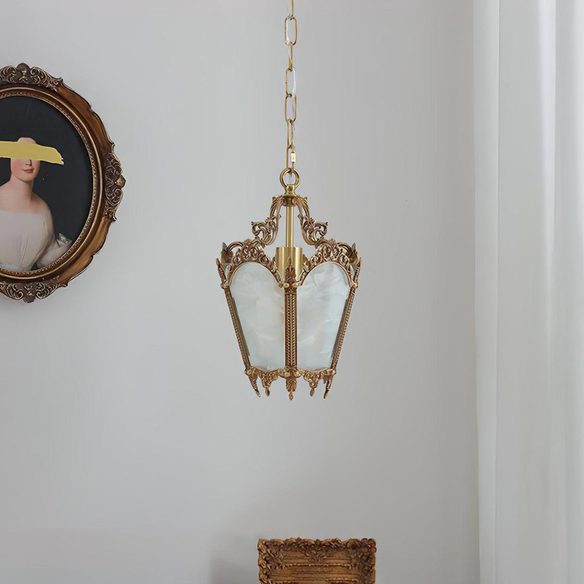 Lustra Lampe Pendante Laiton Empire Antique Élégante - Neutralighting