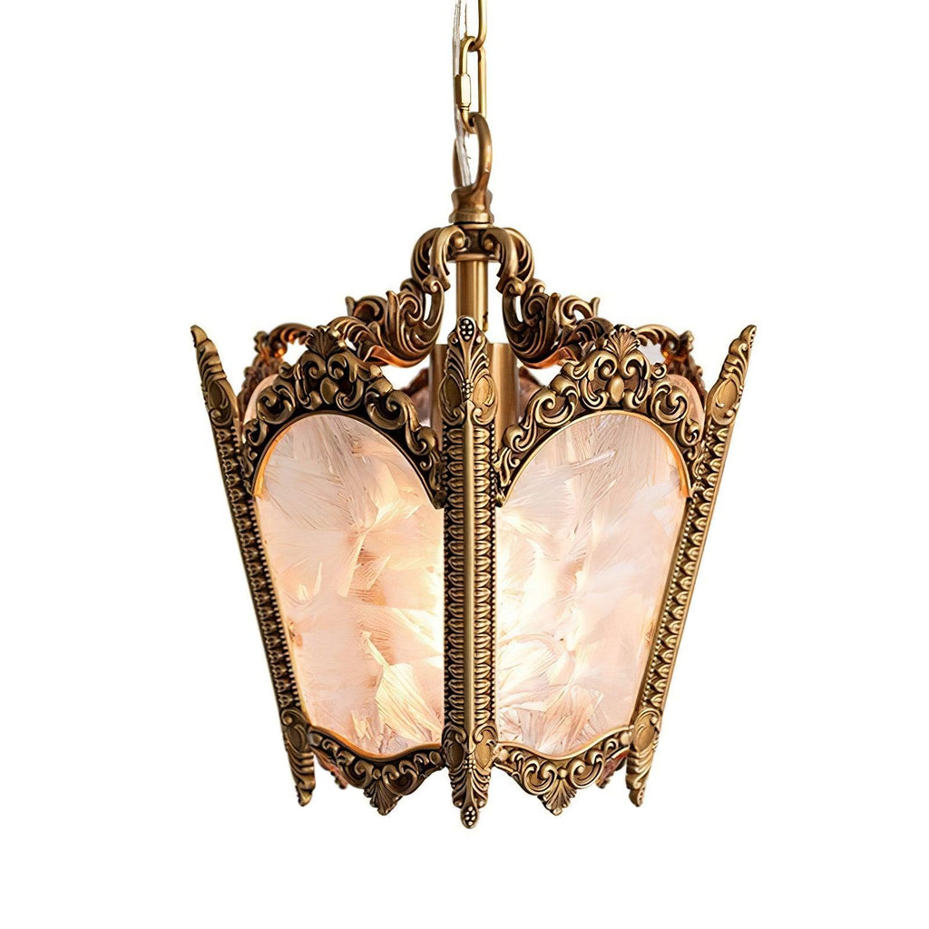 Lustra Lampe Pendante Laiton Empire Antique Élégante - Neutralighting