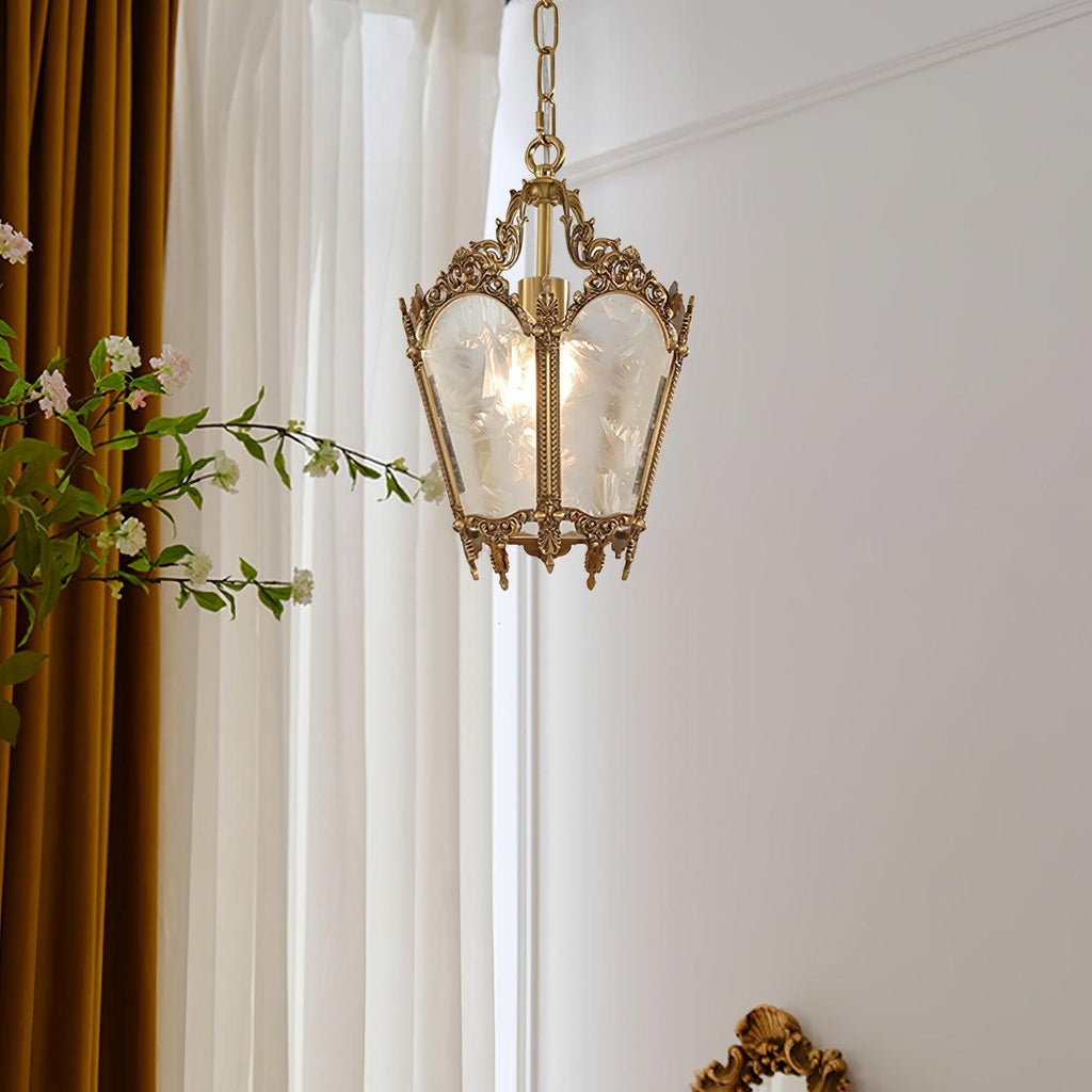 Lustra Lampe Pendante Laiton Empire Antique Élégante - Neutralighting