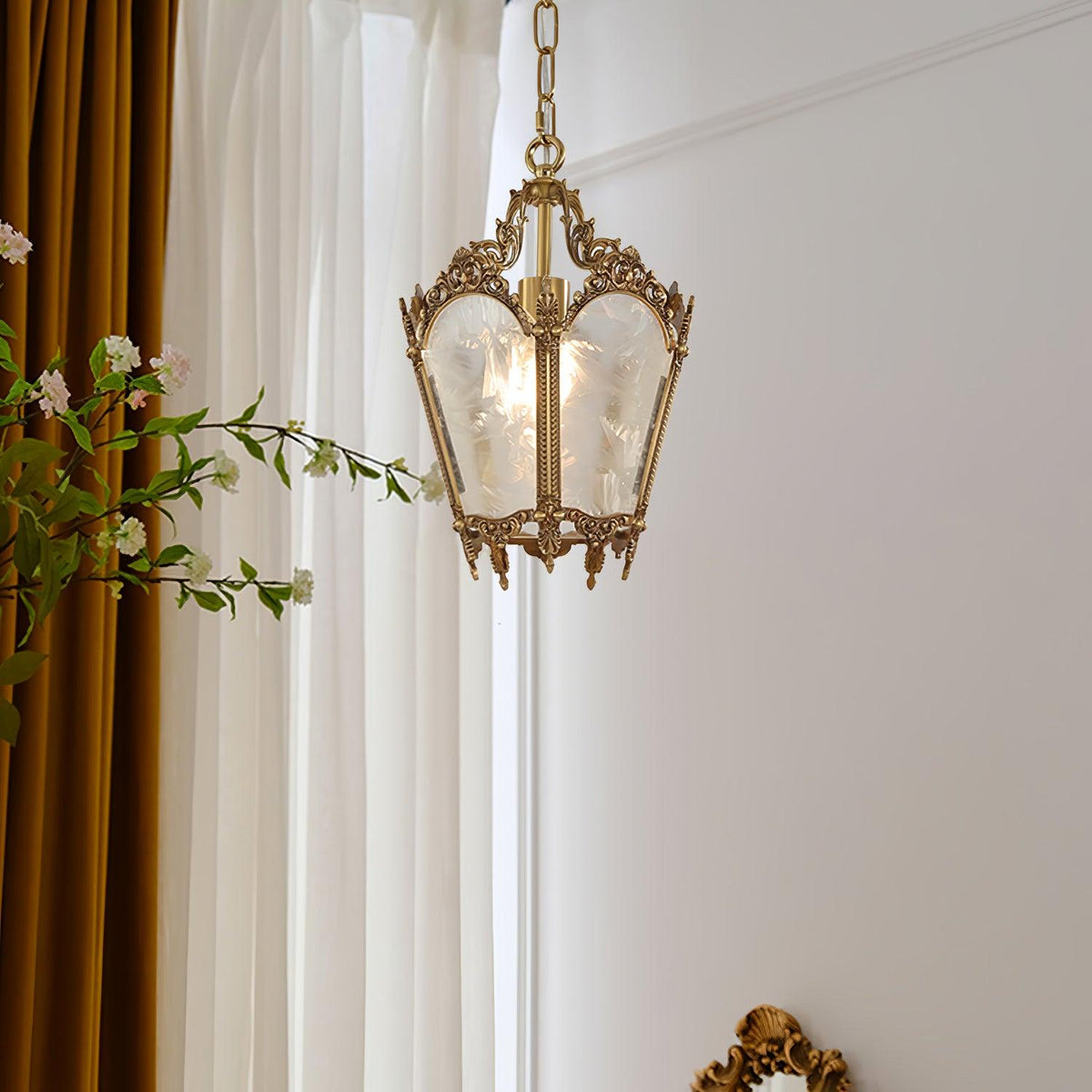 Lustra Lampe Pendante Laiton Empire Antique Élégante - Neutralighting