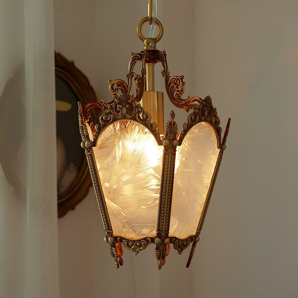 Lustra Lampe Pendante Laiton Empire Antique Élégante - Neutralighting