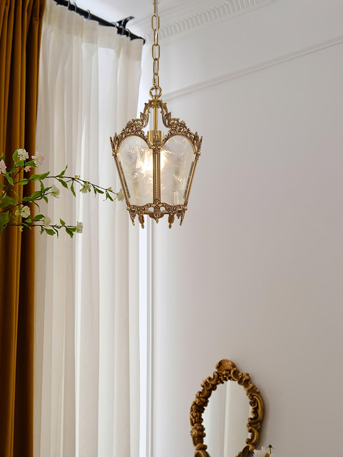 Lustra Lampe Pendante Laiton Empire Antique Élégante - Neutralighting