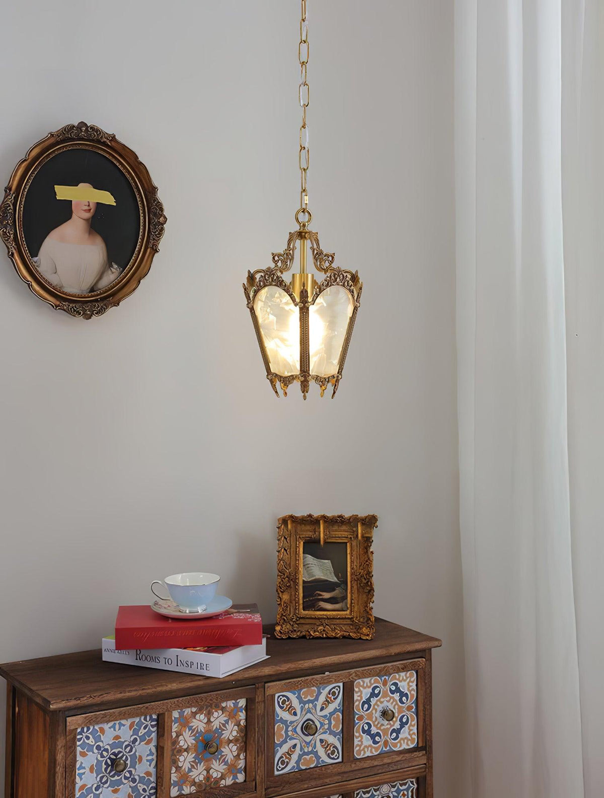 Lustra Lampe Pendante Laiton Empire Antique Élégante - Neutralighting