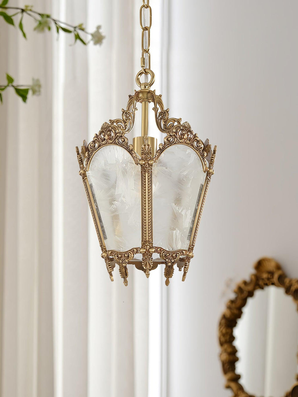 Lustra Lampe Pendante Laiton Empire Antique Élégante - Neutralighting