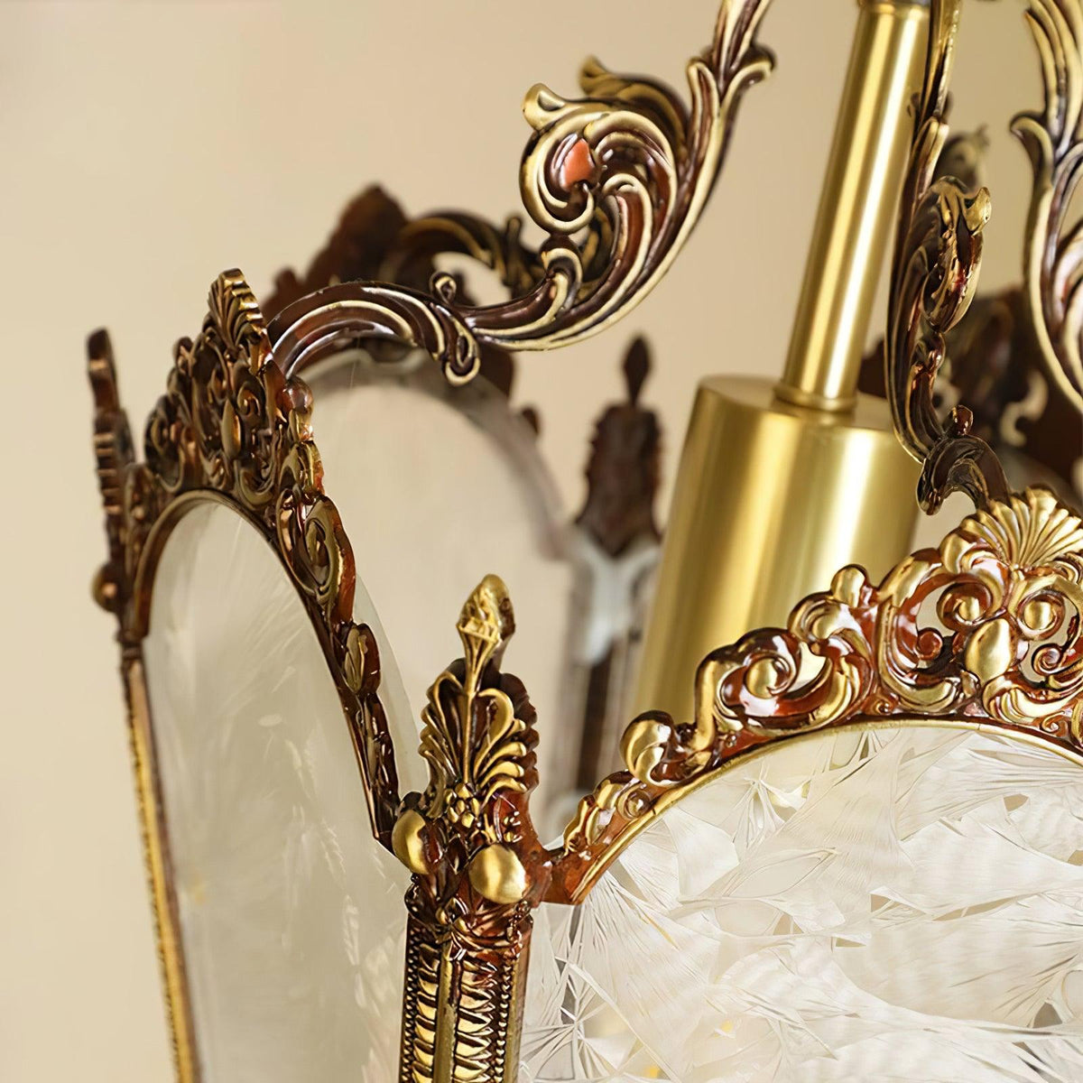 Lustra Lampe Pendante Laiton Empire Antique Élégante - Neutralighting