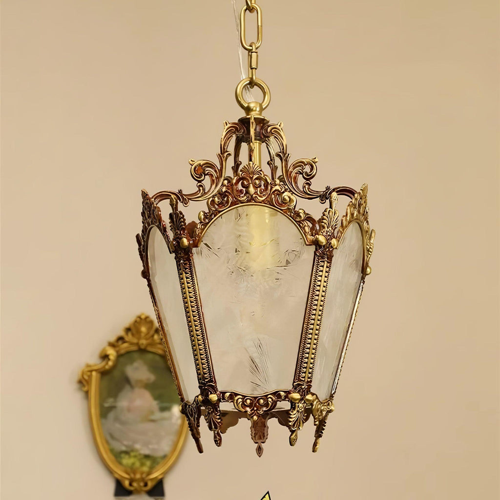 Lustra Lampe Pendante Laiton Empire Antique Élégante - Neutralighting