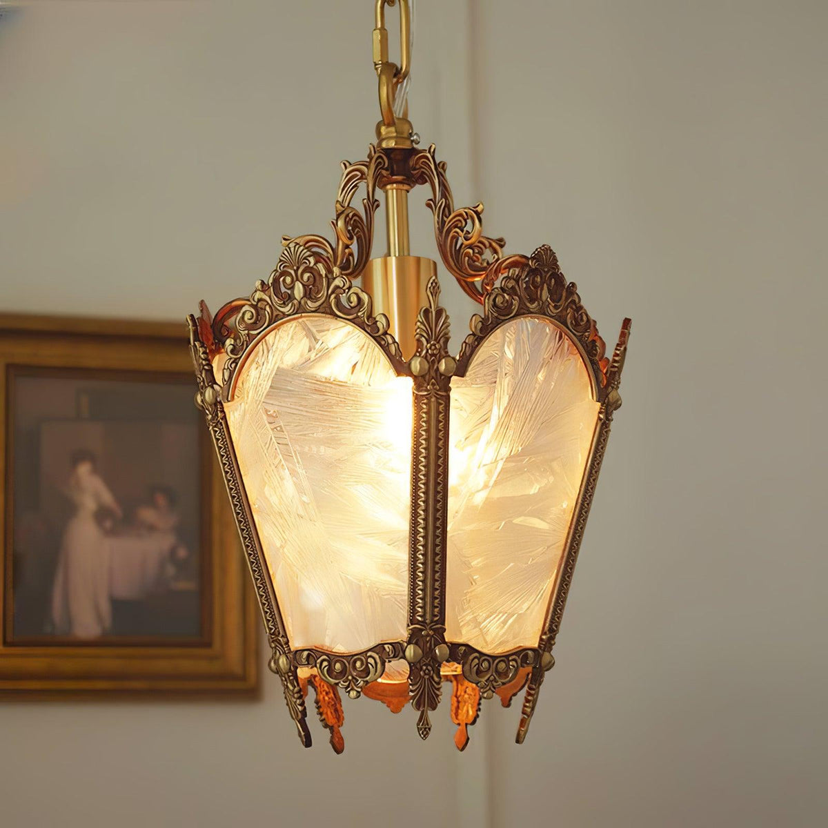 Lustra Lampe Pendante Laiton Empire Antique Élégante - Neutralighting